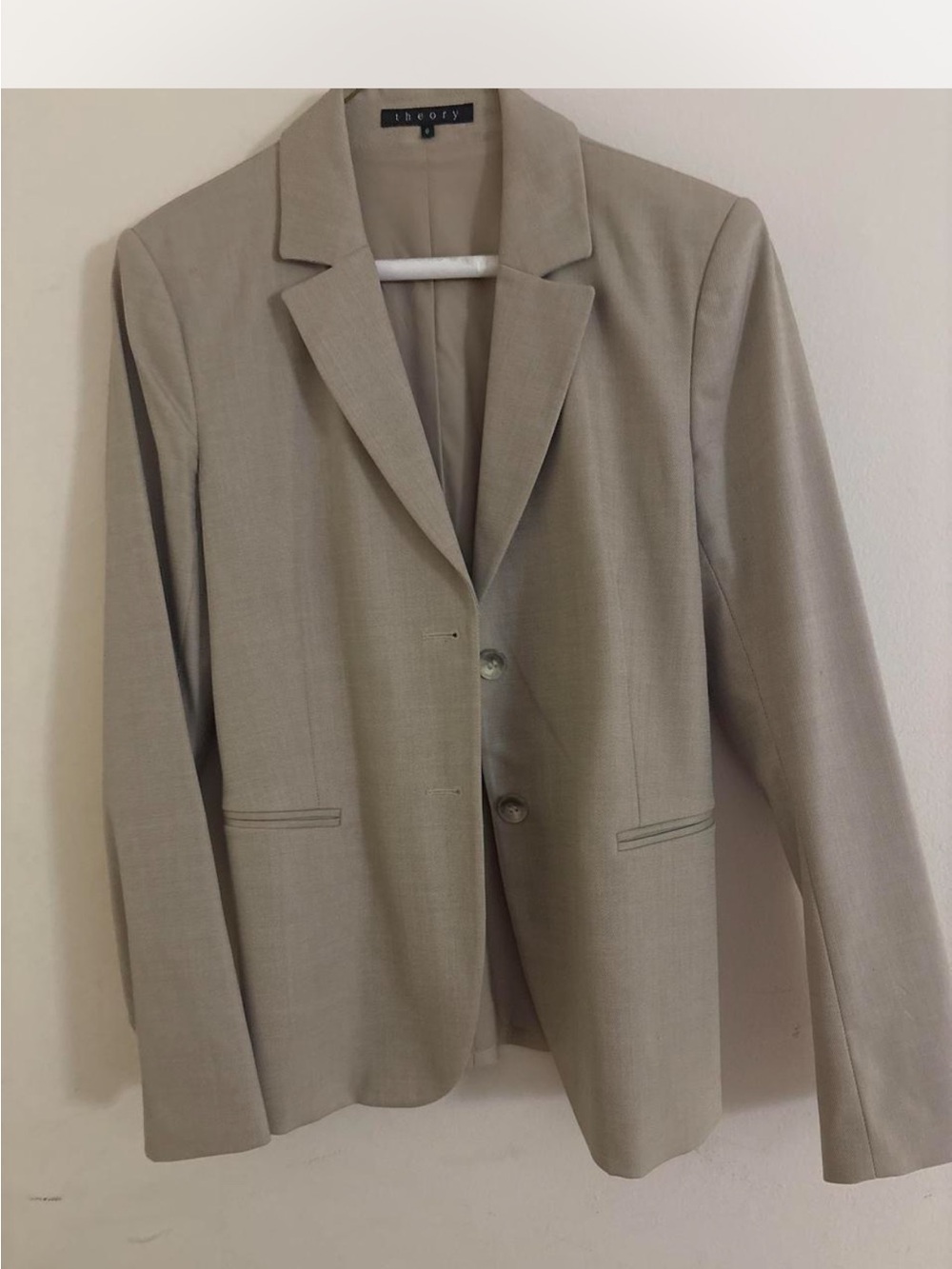 Theory Zaylin  Blazer in Light Taupe